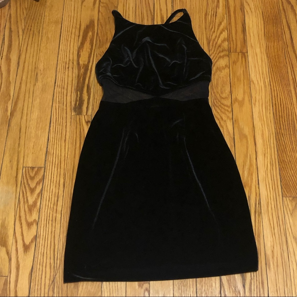 Little Black Velvet Dress